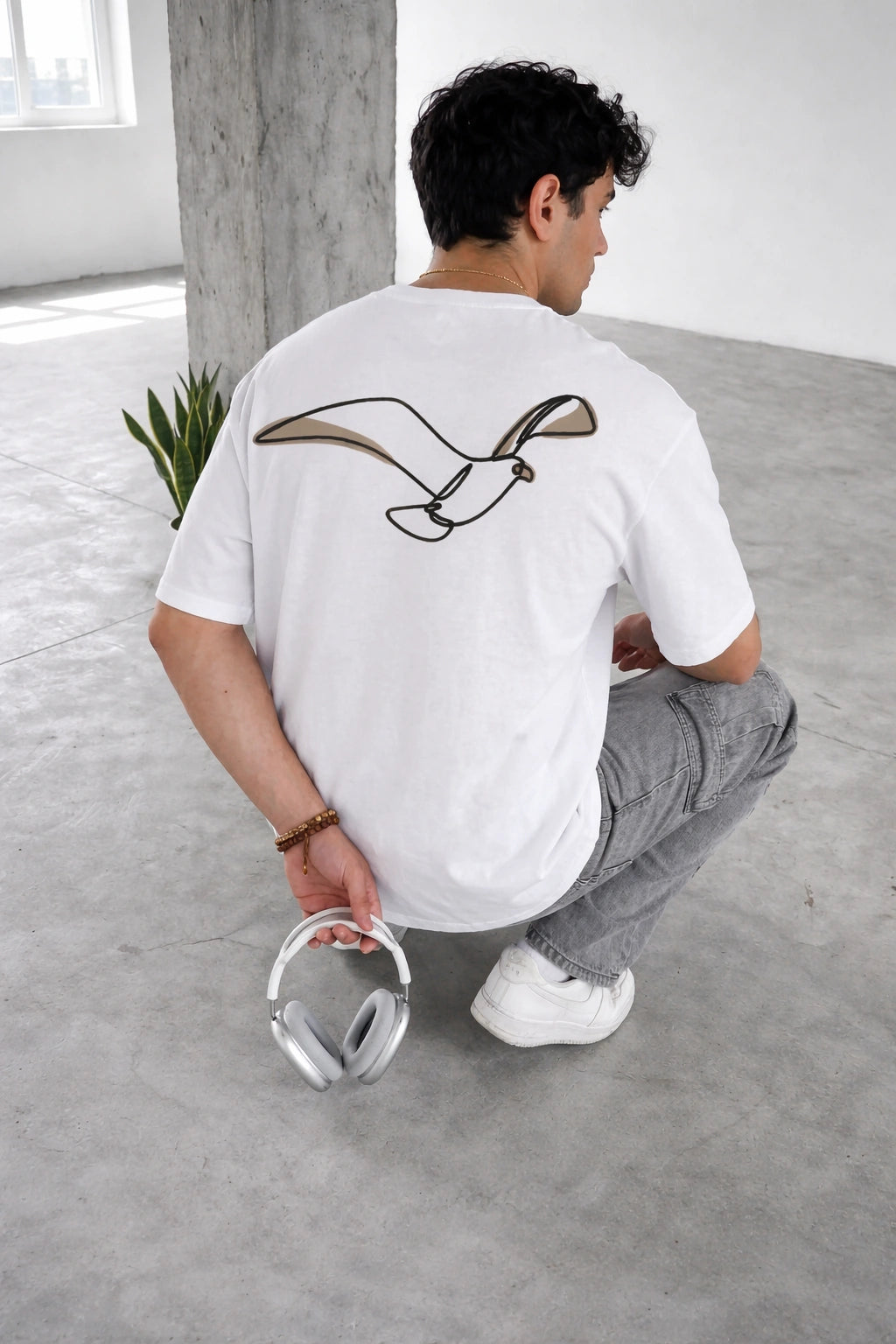 Flying Bird Oversized Tee
