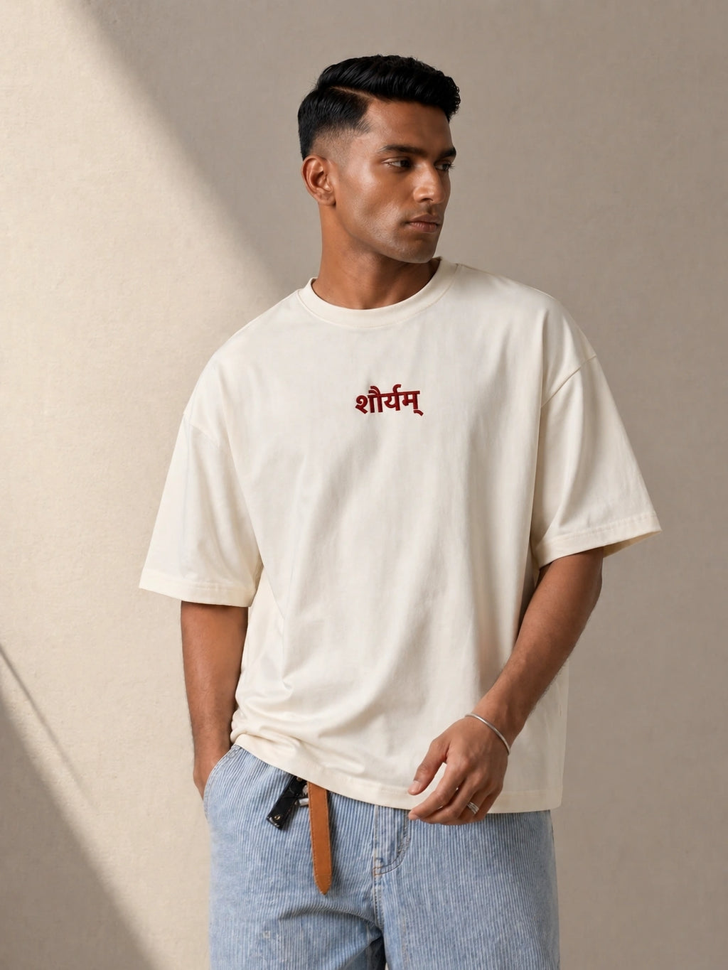 शौर्यम् Unisex Terry Oversized Tee