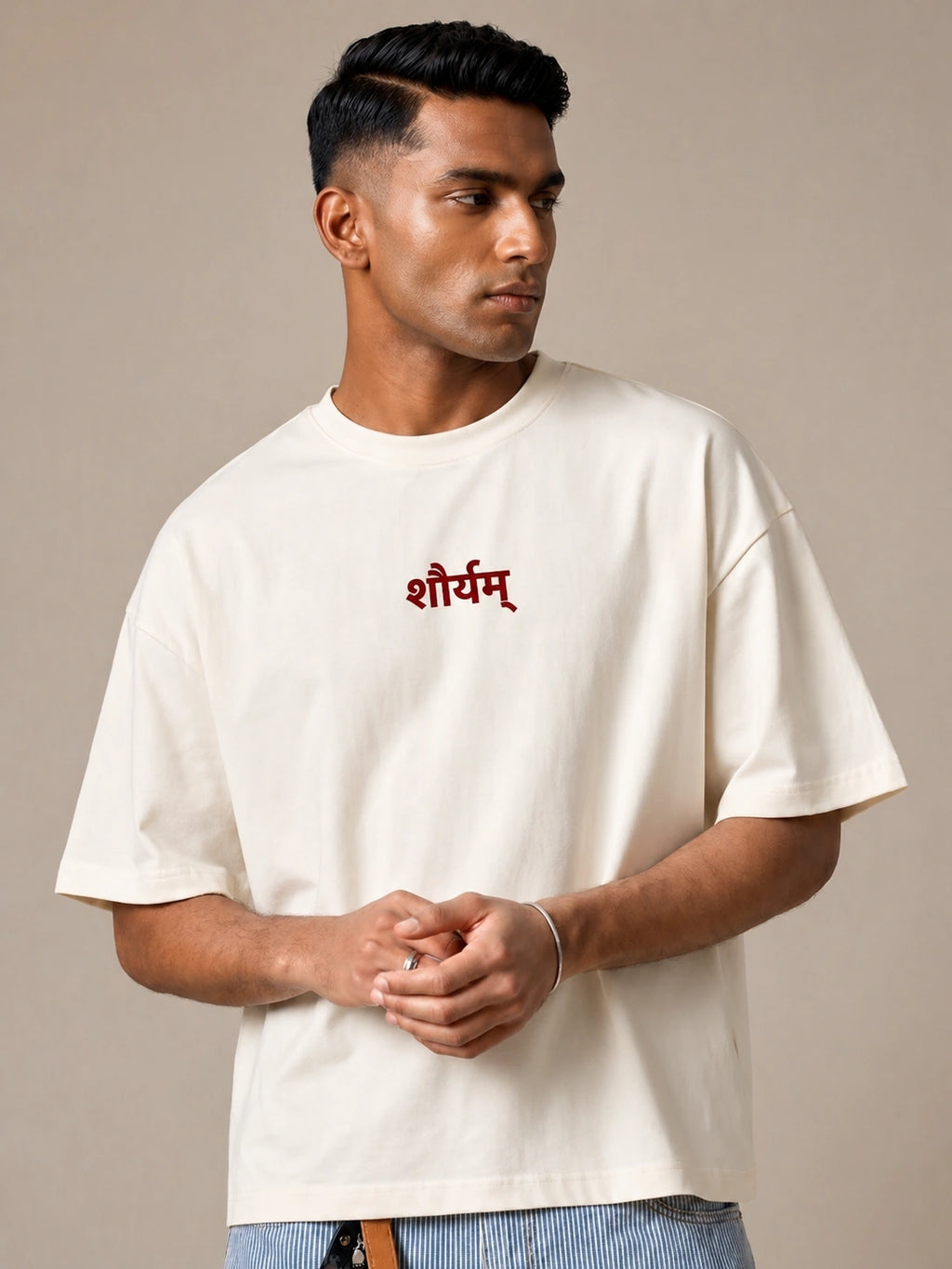 शौर्यम् Unisex Terry Oversized Tee