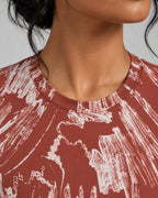 Seamless Pattern Full Sleeve Crop top
