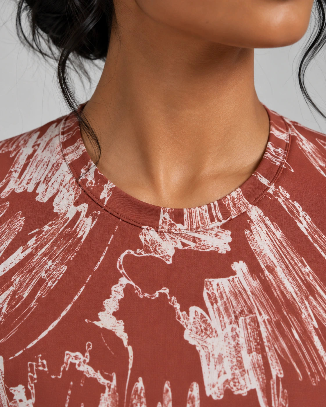 Seamless Pattern Full Sleeve Crop top