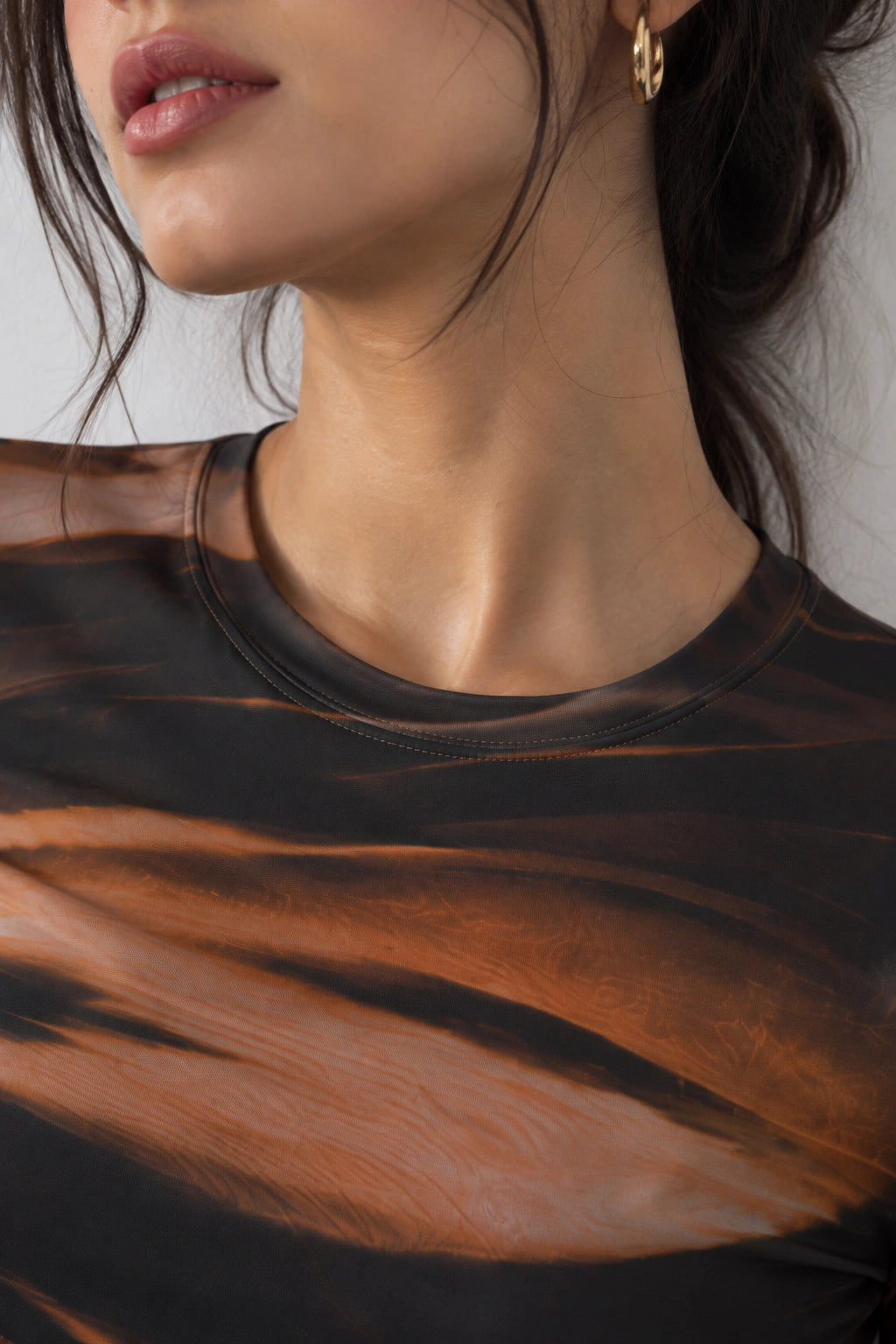 Scrambled Full Sleeve Crop top