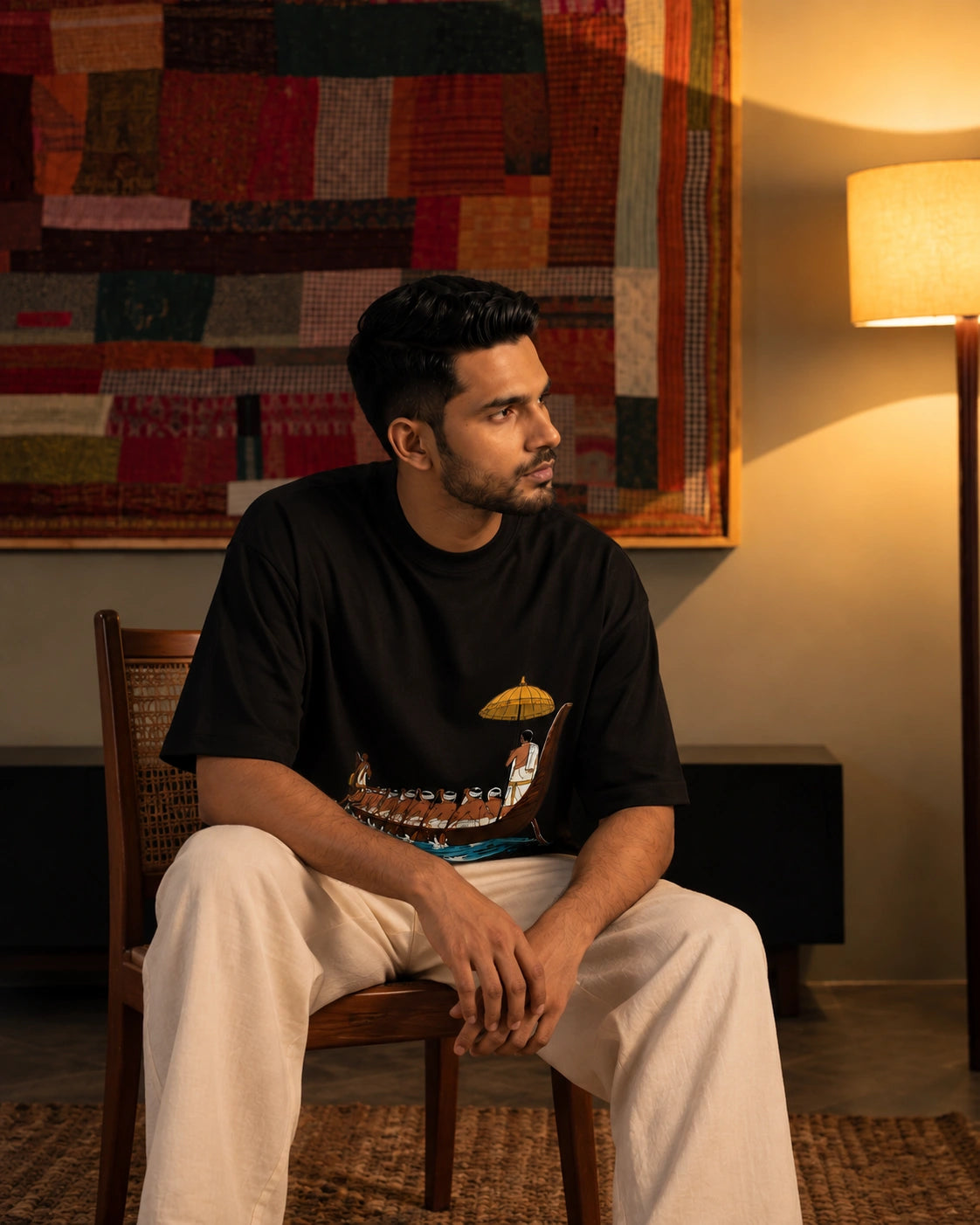 Kerala boat Unisex Oversized Tee
