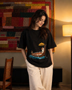 Kerala boat Unisex Oversized Tee
