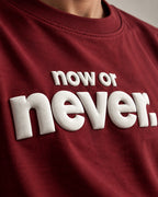 Now or Never Unisex Oversized Tee
