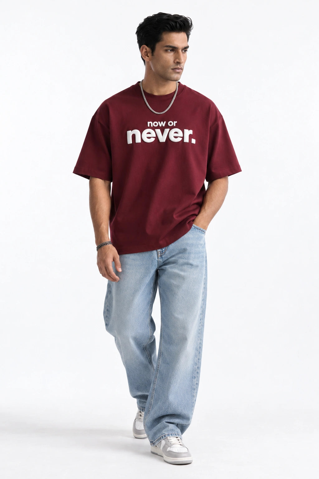 Now or Never Unisex Oversized Tee