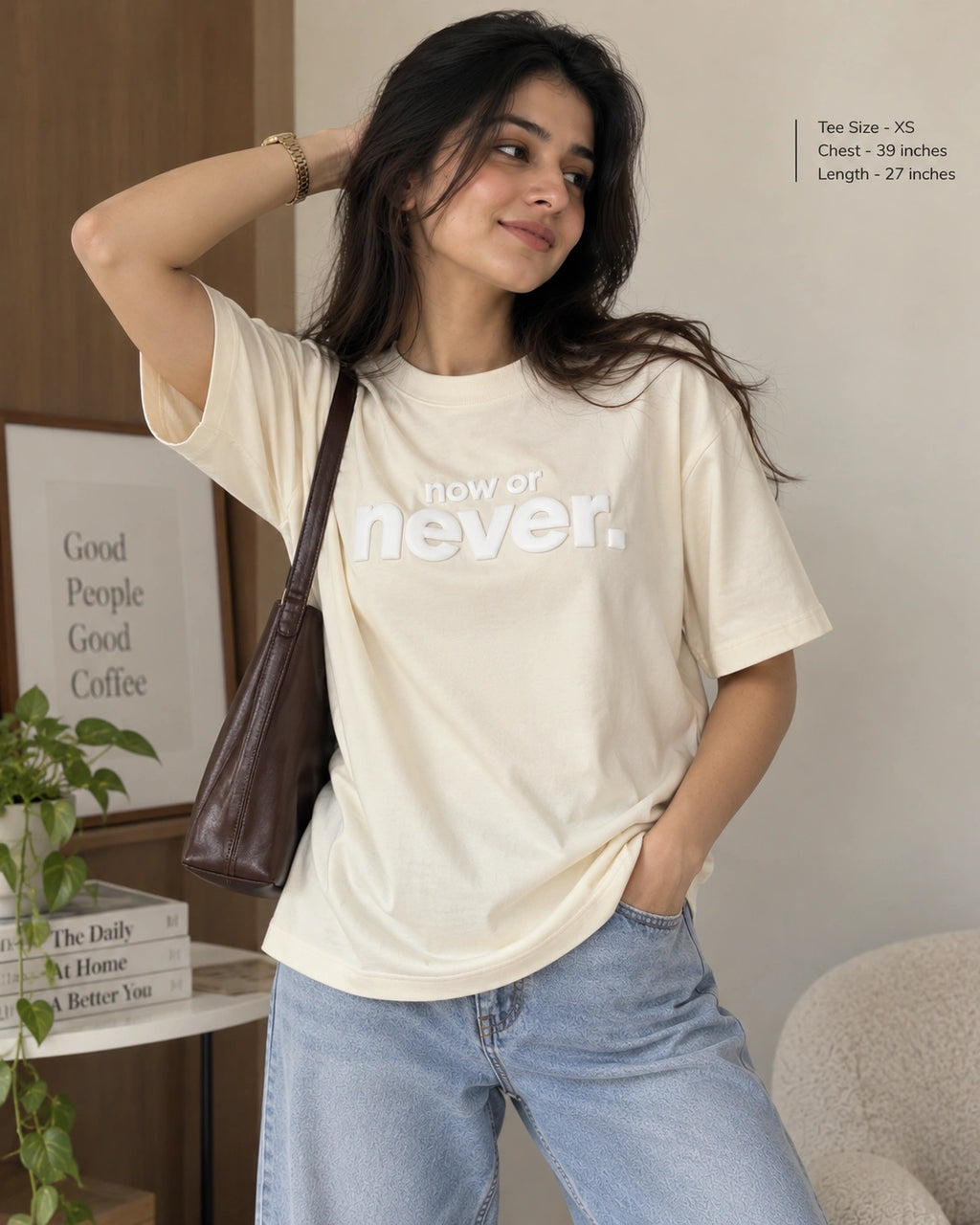 Now or Never Unisex Oversized Tee