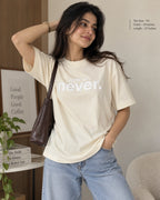 Now or Never Unisex Oversized Tee
