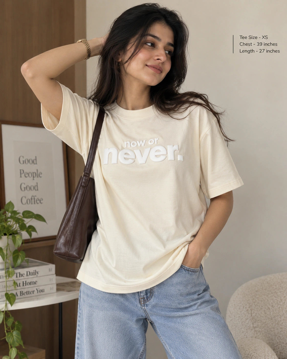Now or Never Unisex Oversized Tee