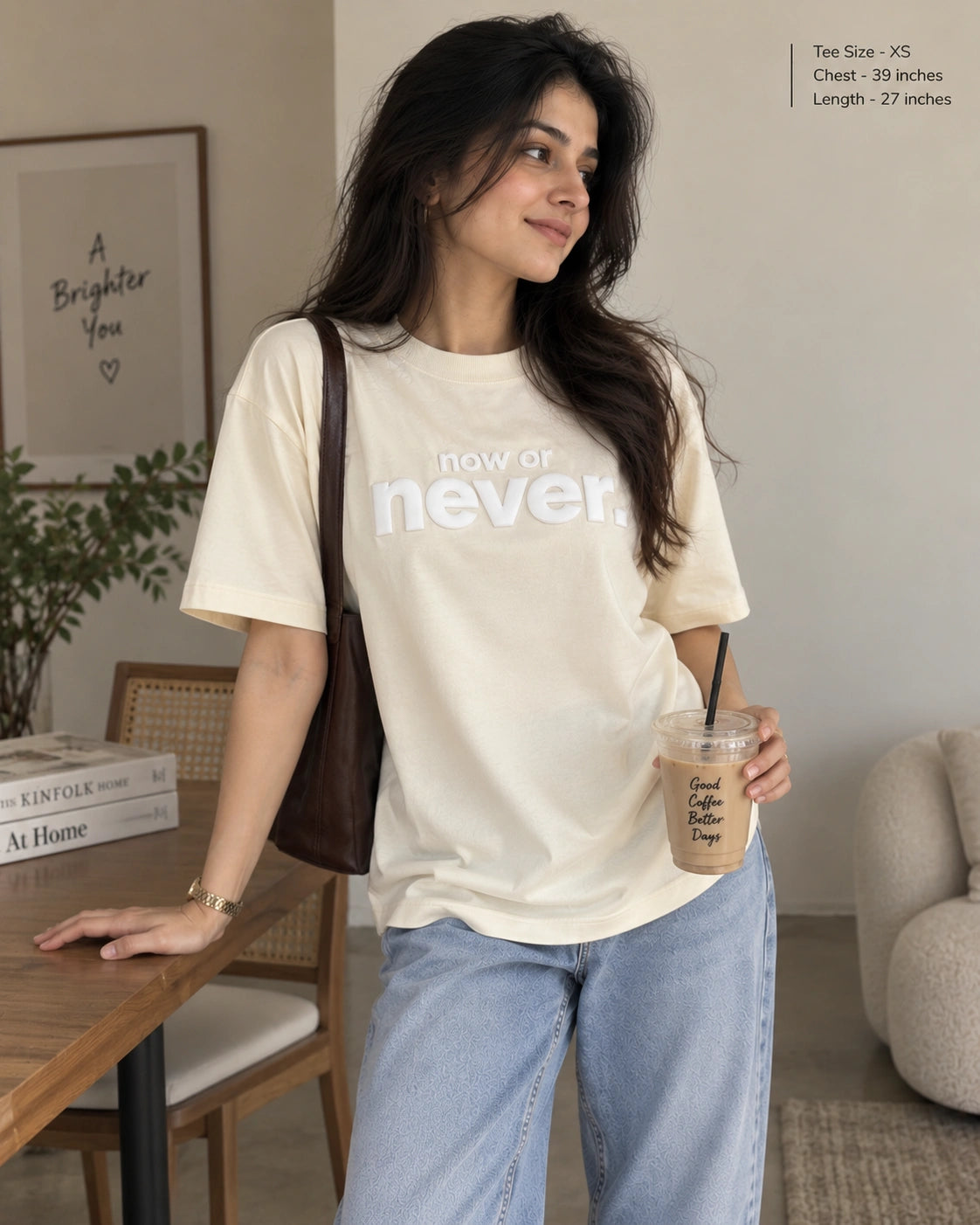 Now or Never Unisex Oversized Tee