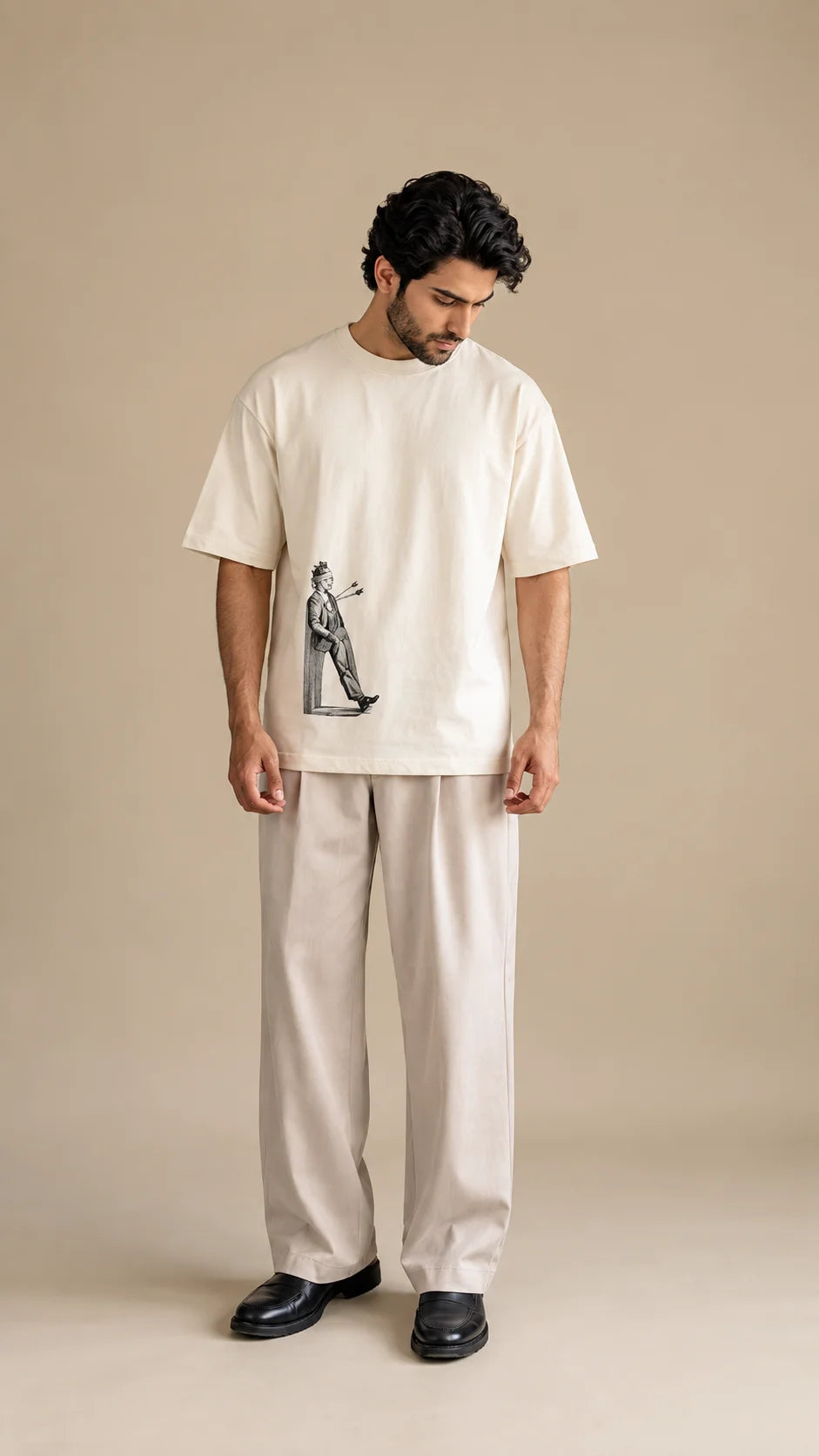 Man with Arrows Unisex Oversized Tee