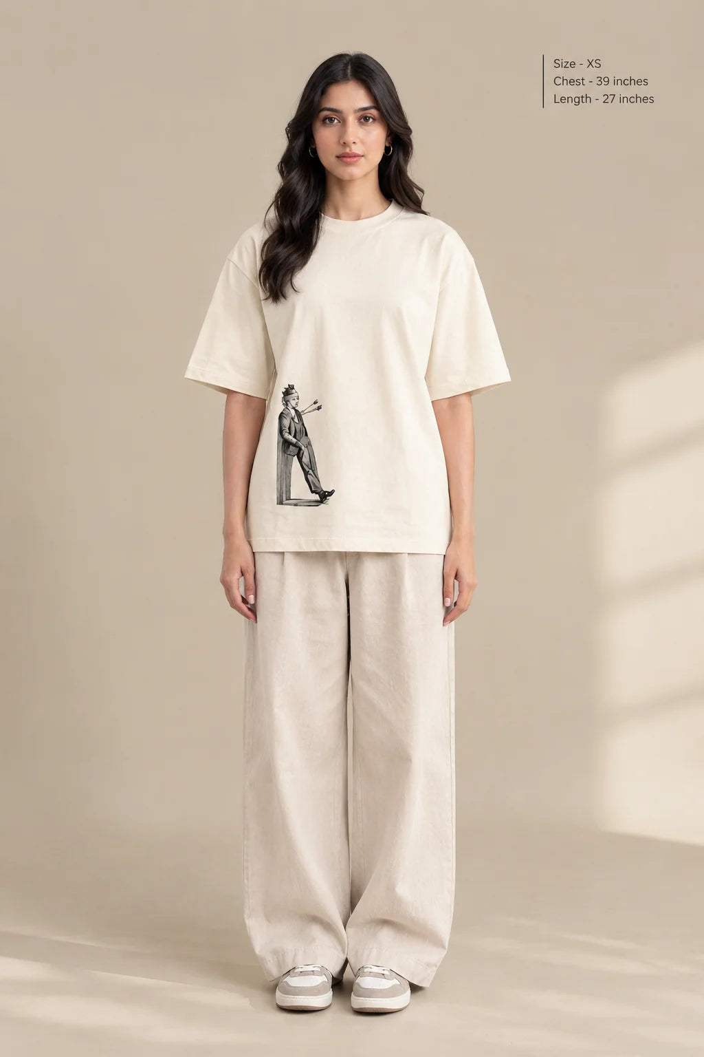 Man with Arrows Unisex Oversized Tee