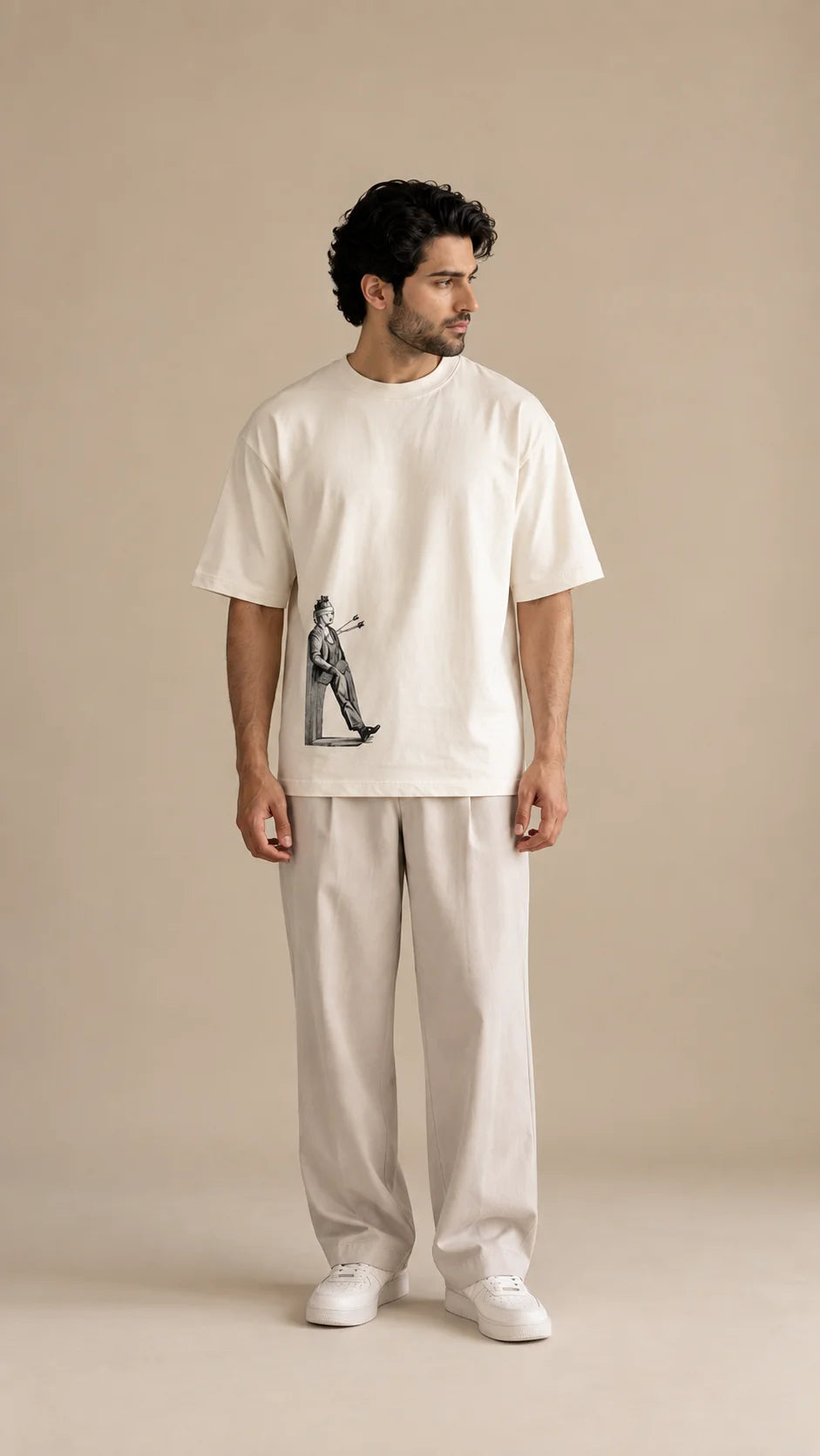 Man with Arrows Unisex Oversized Tee