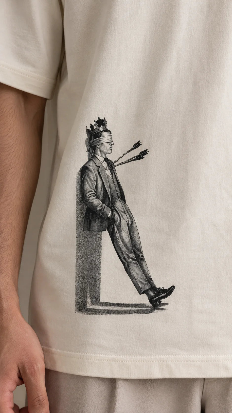 Man with Arrows Unisex Oversized Tee