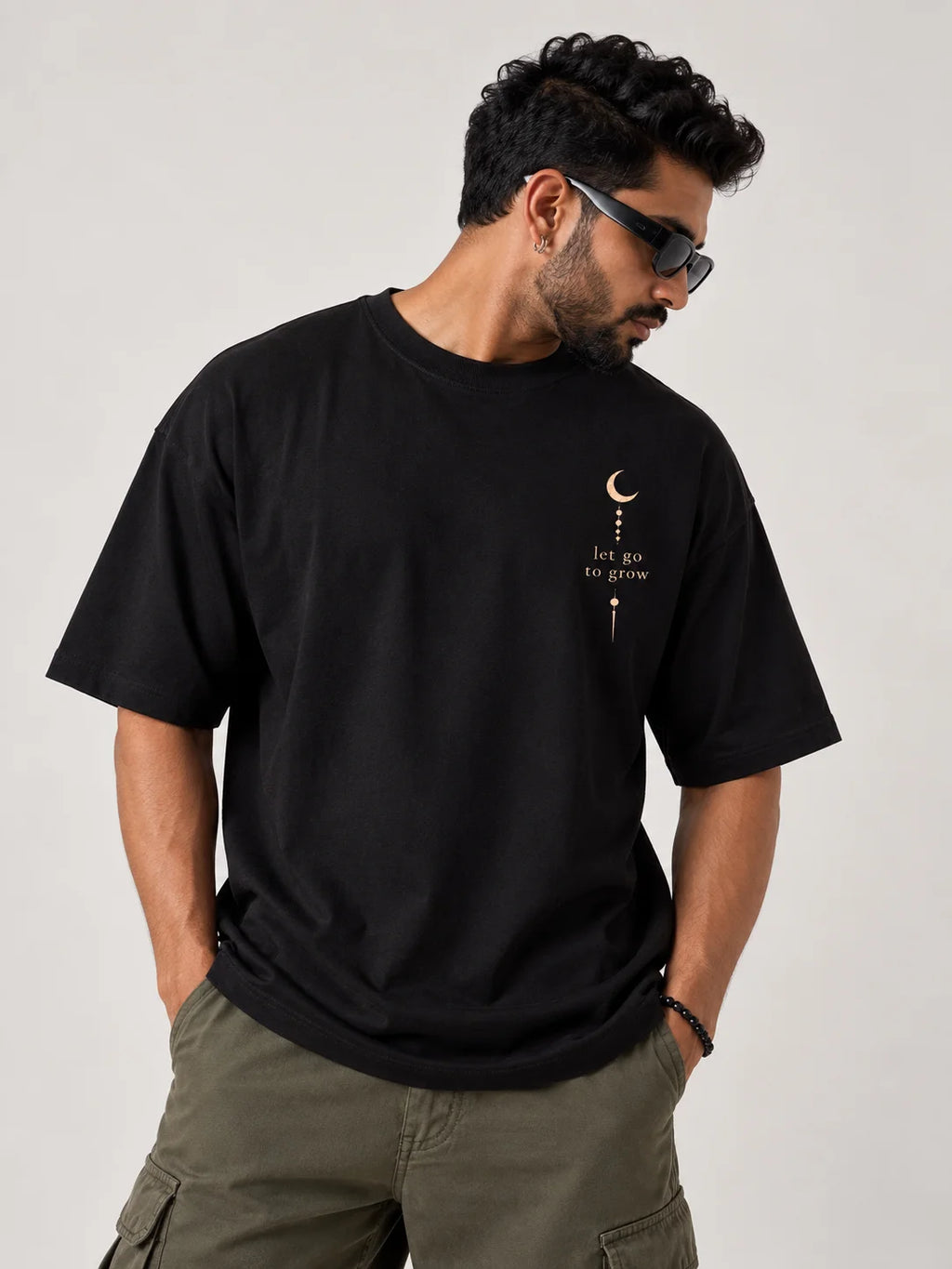 Let Go to Grow Unisex Oversized Tee