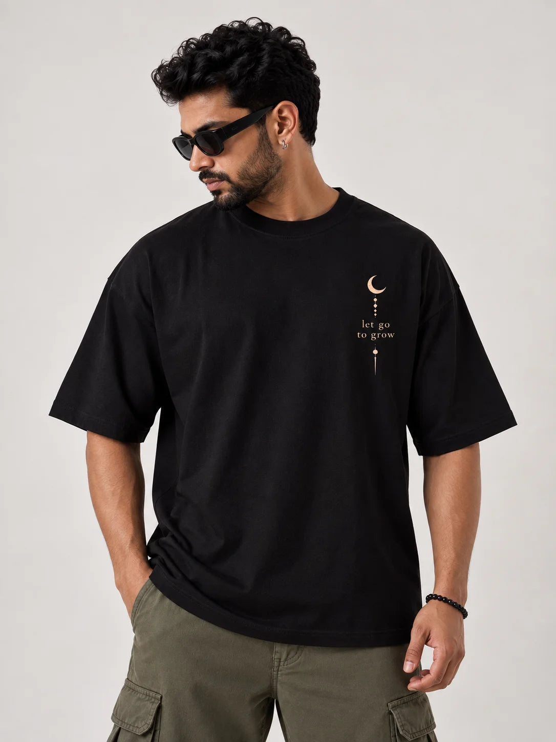 Let Go to Grow Unisex Oversized Tee