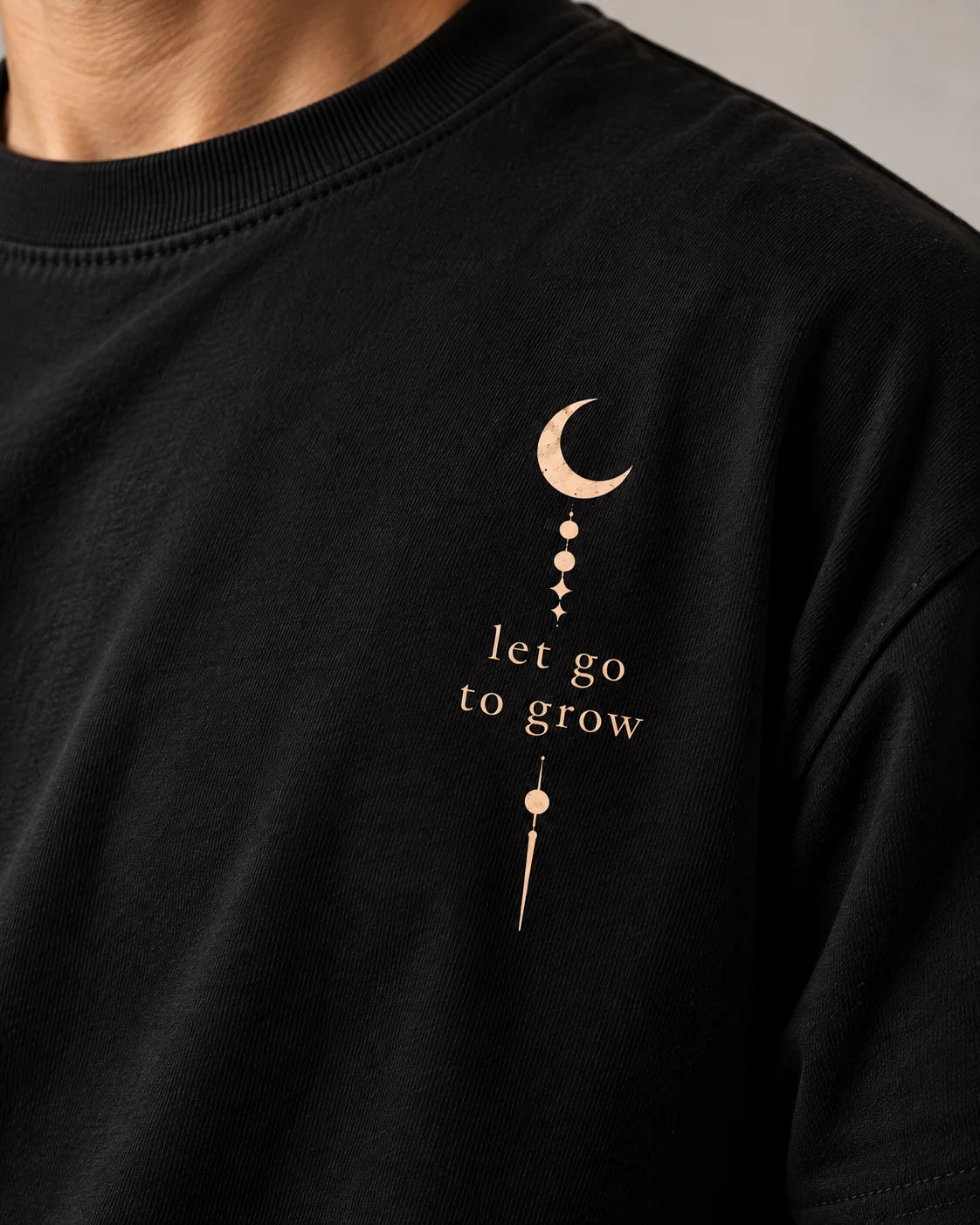 Let Go to Grow Unisex Oversized Tee