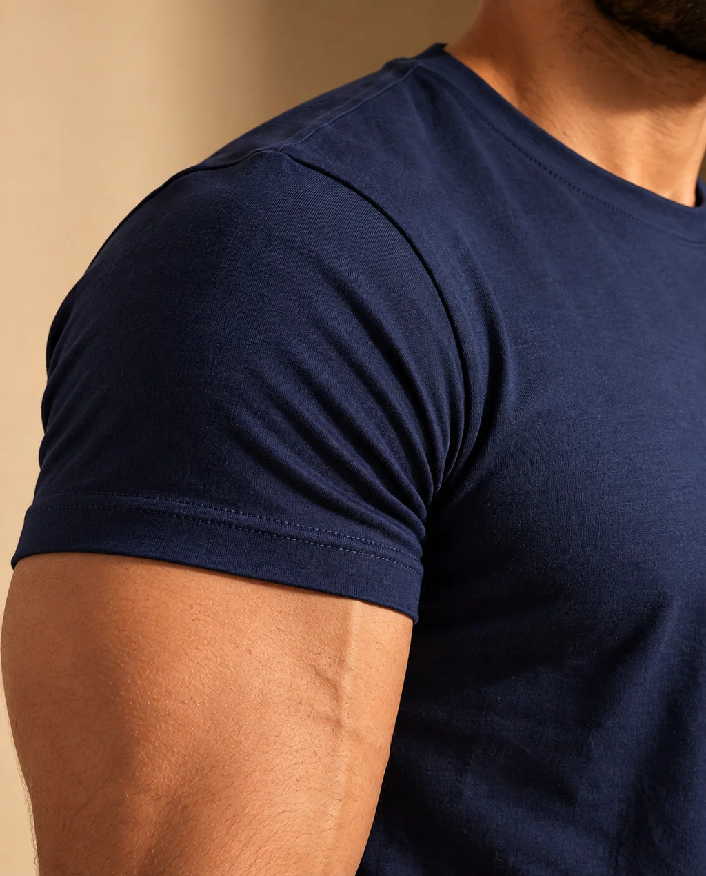 Navy Blue Unisex Stretch T-shirt