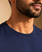 Navy Blue Unisex Stretch T-shirt