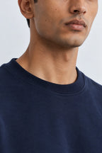 Plain Navy Blue Oversized Sweatshirt
