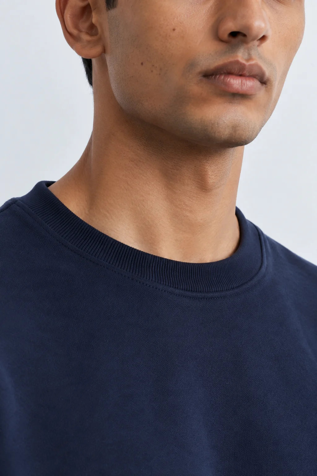 Plain Navy Blue Oversized Sweatshirt