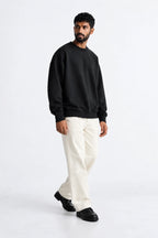 Plain Black Oversized Sweatshirt
