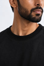 Plain Black Oversized Sweatshirt