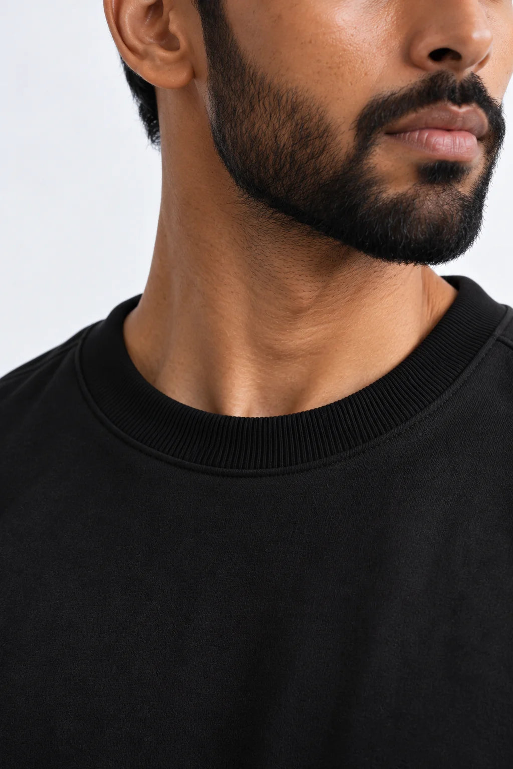 Plain Black Oversized Sweatshirt