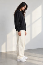 Plain Black Oversized Sweatshirt