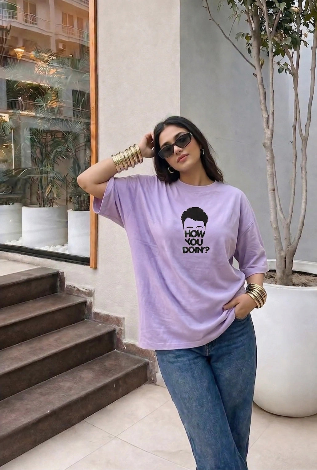 How You Doin Unisex Oversized Tee