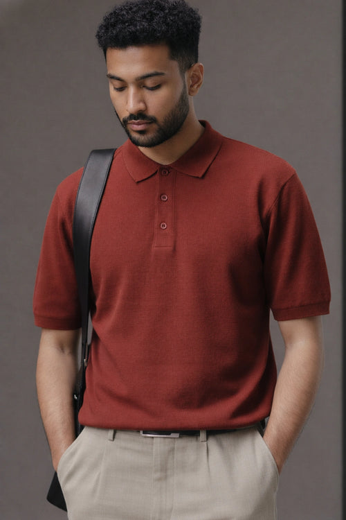 Brick Red Polo