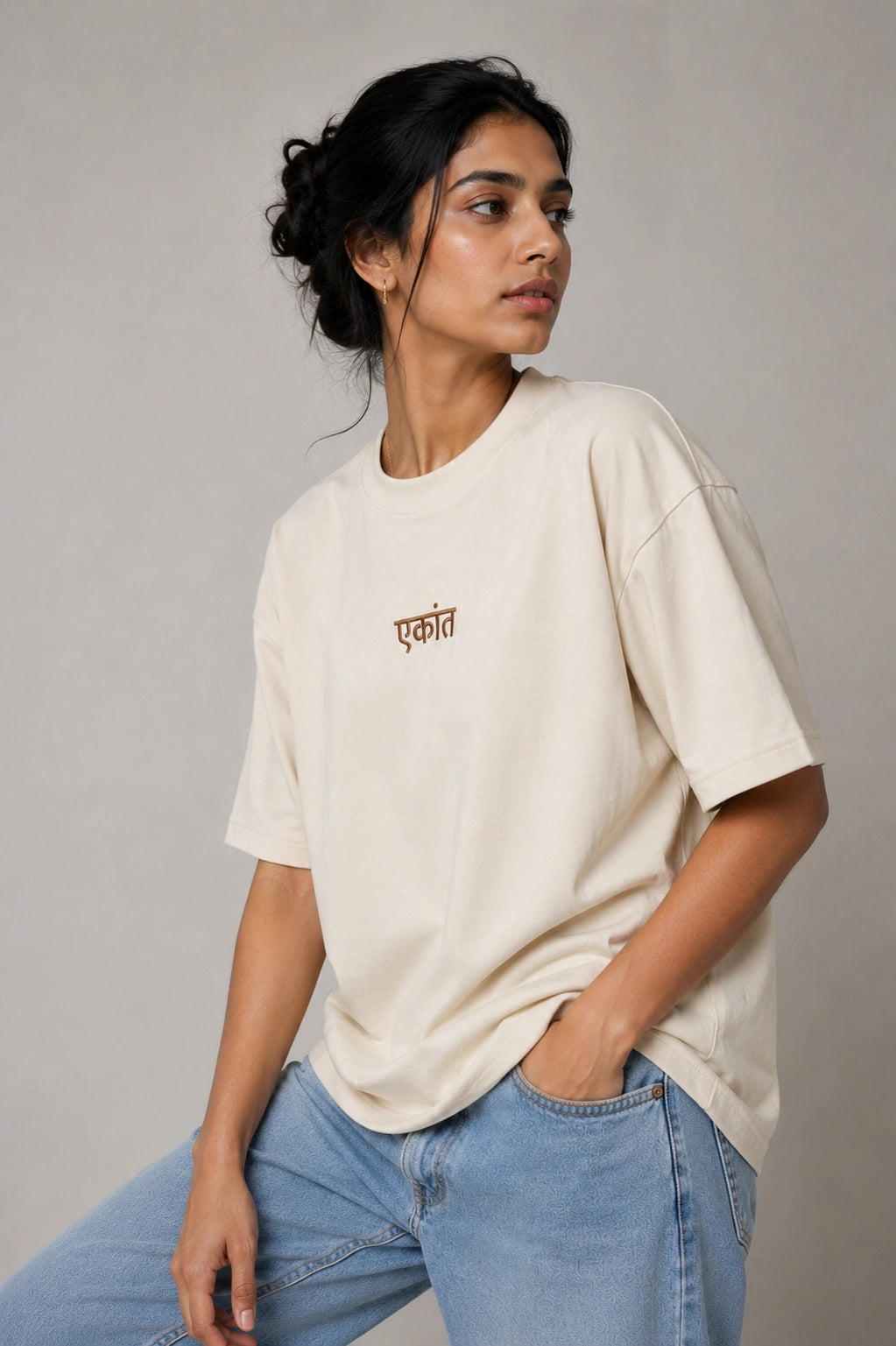 एकांत Unisex Oversized Tee
