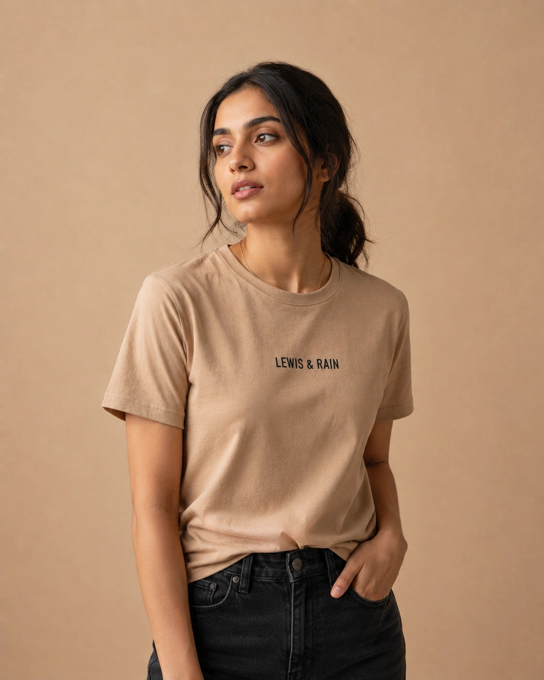 Beige Dayfold Tee