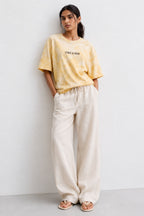 Yellow Tie Dye Oversized T-Shirt