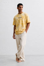 Yellow Tie Dye Oversized T-Shirt