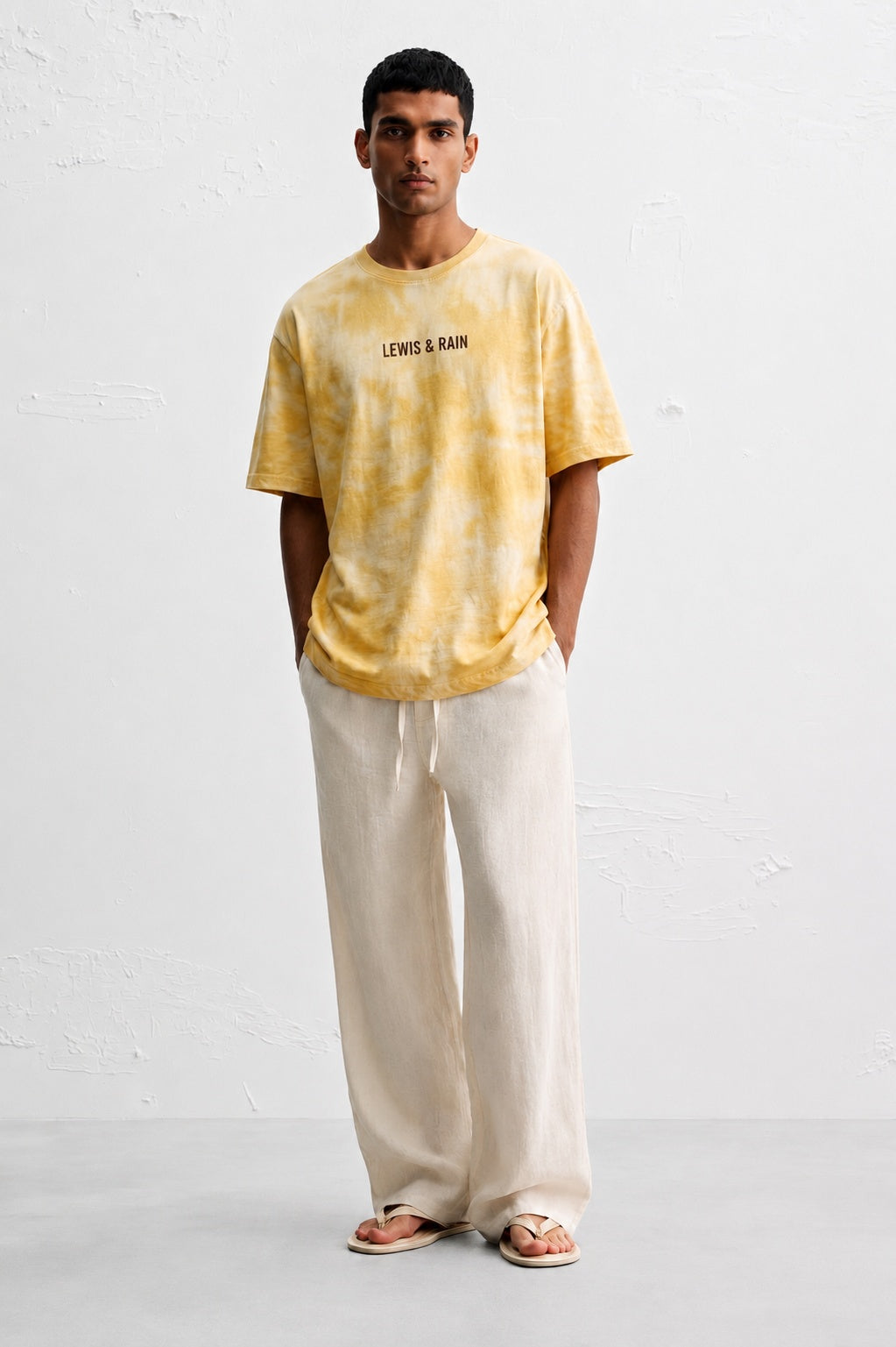 Yellow Tie Dye Oversized T-Shirt