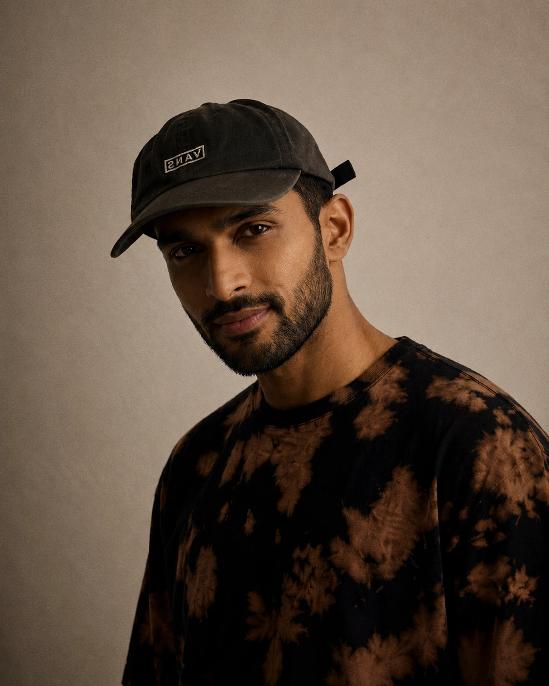 Brown Black Tie Dye Oversized T-Shirt