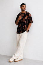 Brown Black Tie Dye Oversized T-Shirt