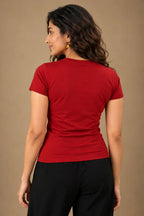 Plain Red Stretch Tee