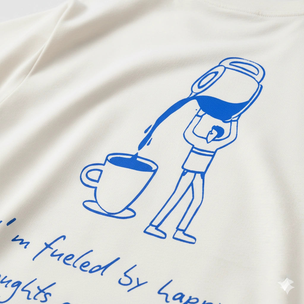 Fueled by coffee Terry Oversized Tee