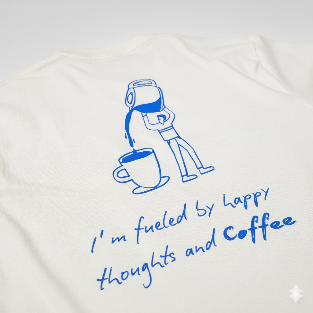 Fueled by coffee Terry Oversized Tee