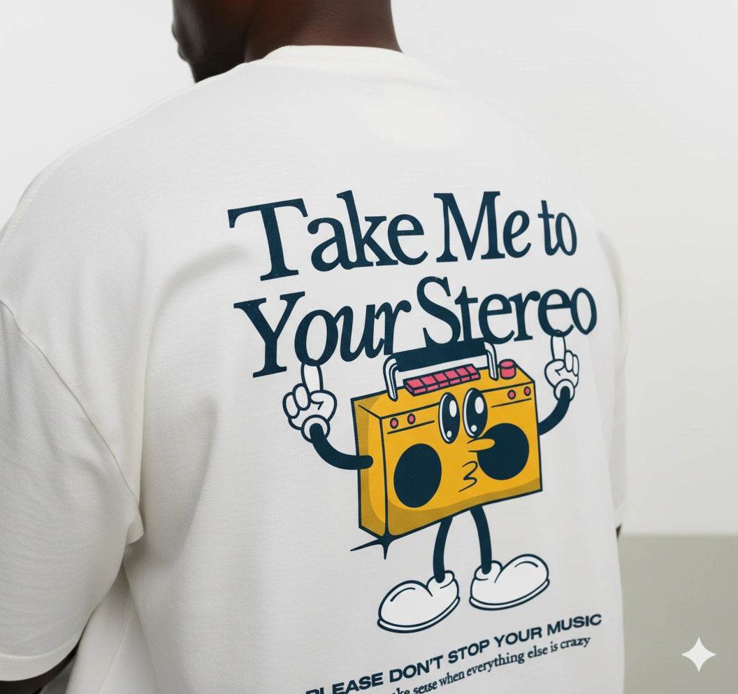 Stereo Terry Oversized Tee