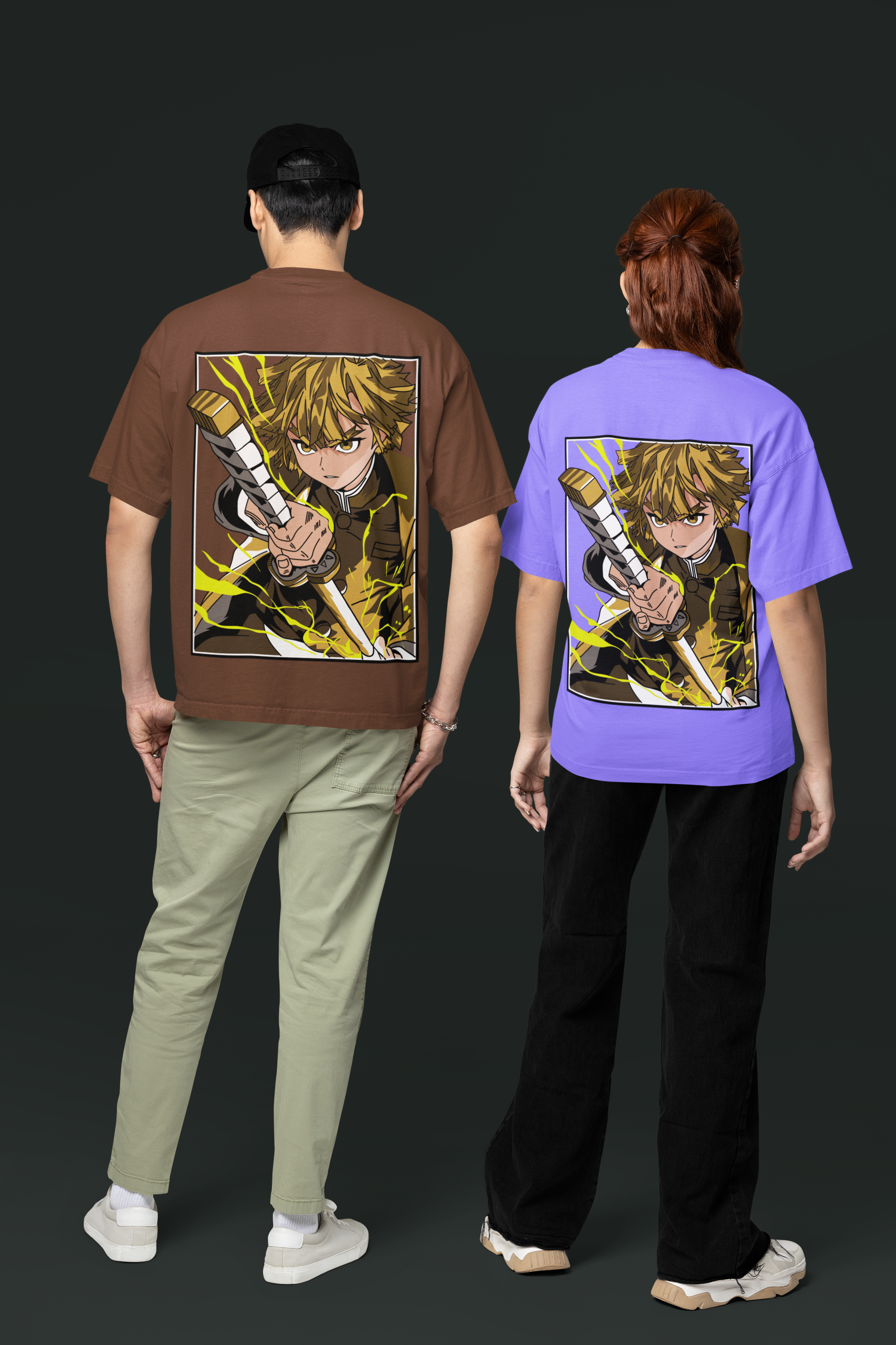 Zenitsu Thunderclap Oversized Anime T-Shirt