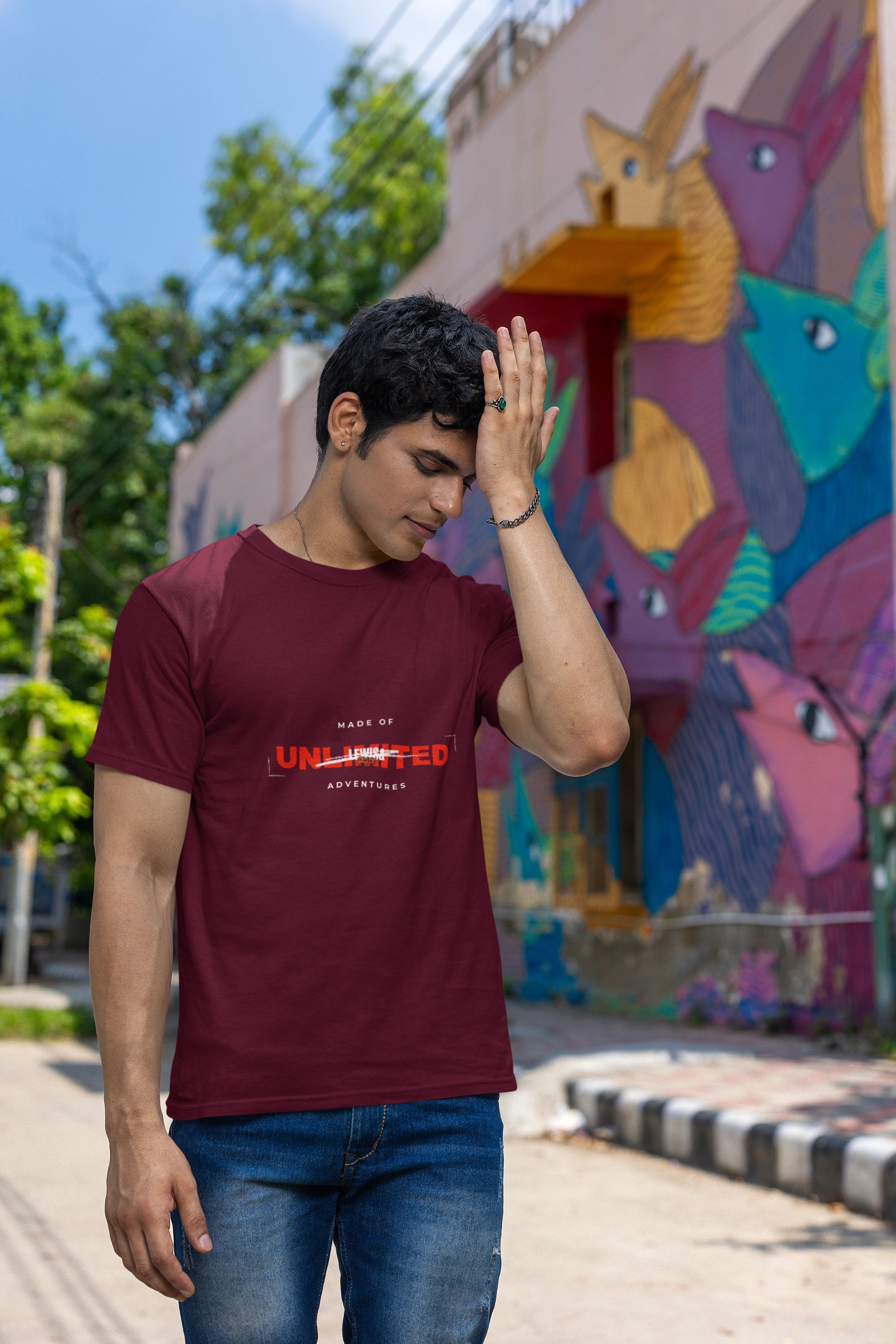 "Made of Unlimited Adventures" Regular Fit T-Shirt (Unisex)