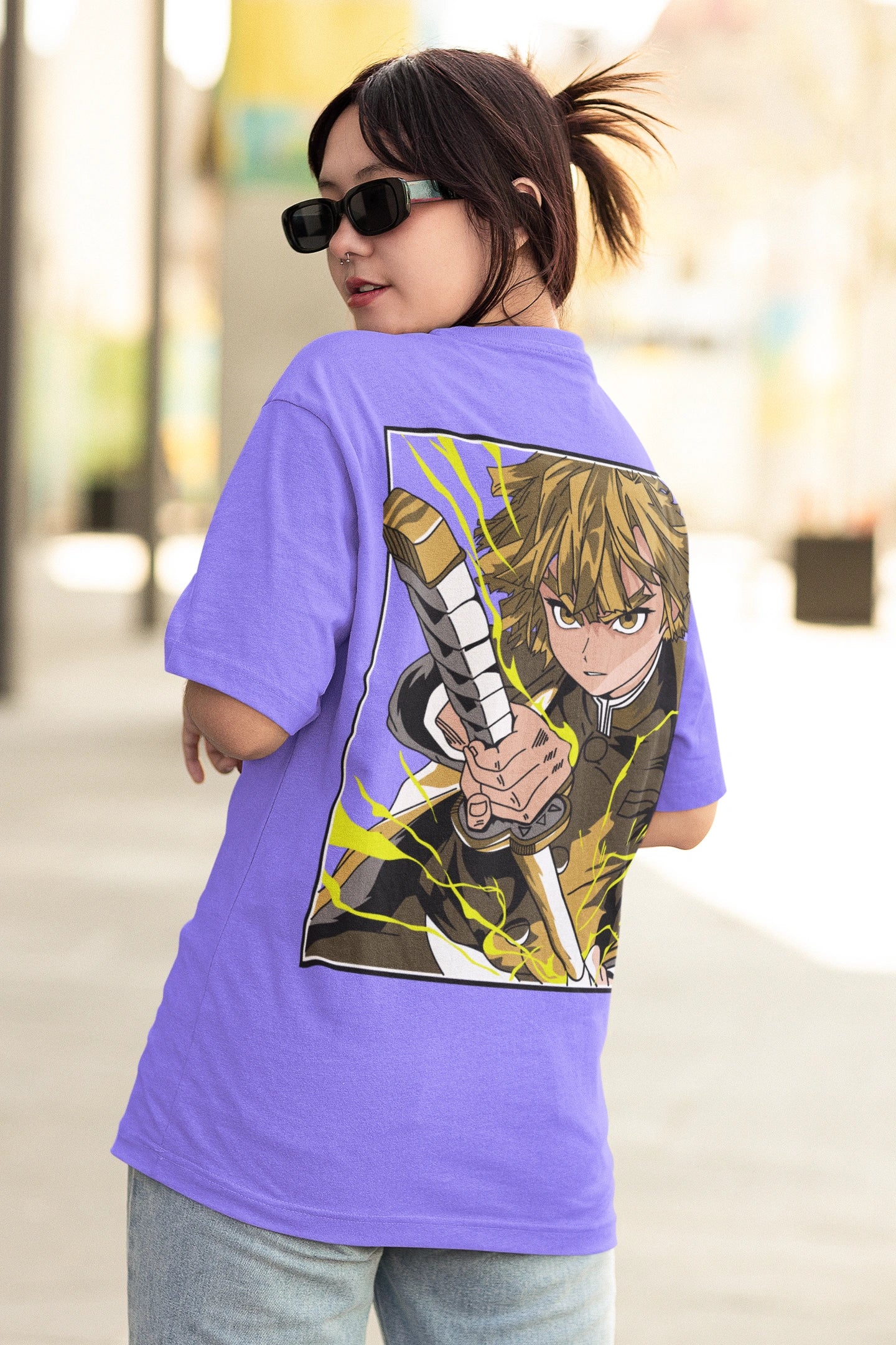 Zenitsu Thunderclap Oversized Anime T-Shirt