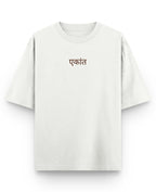 Off White Oversized T-shirt Front Design