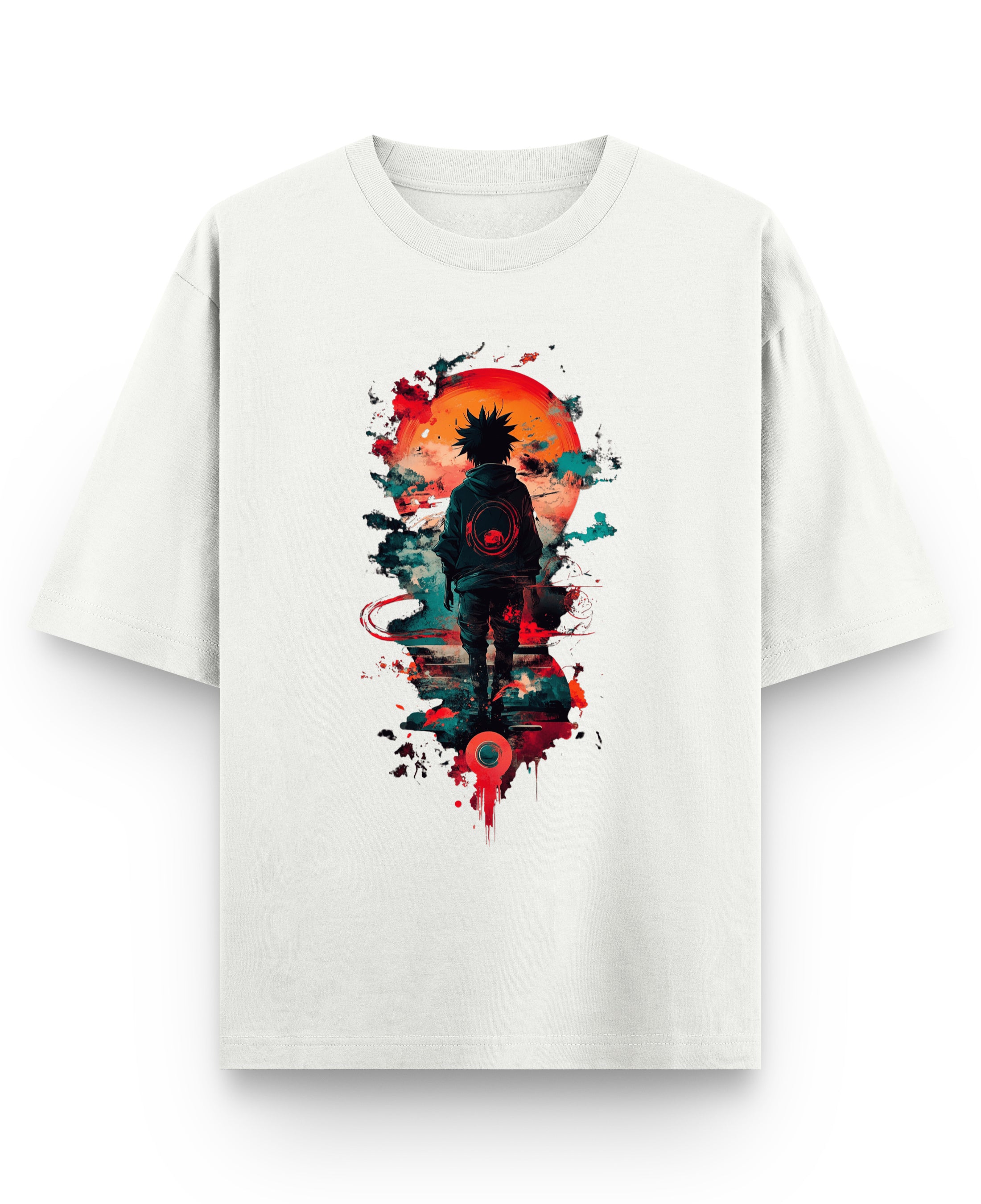 Off White Oversized T-shirt Front Design