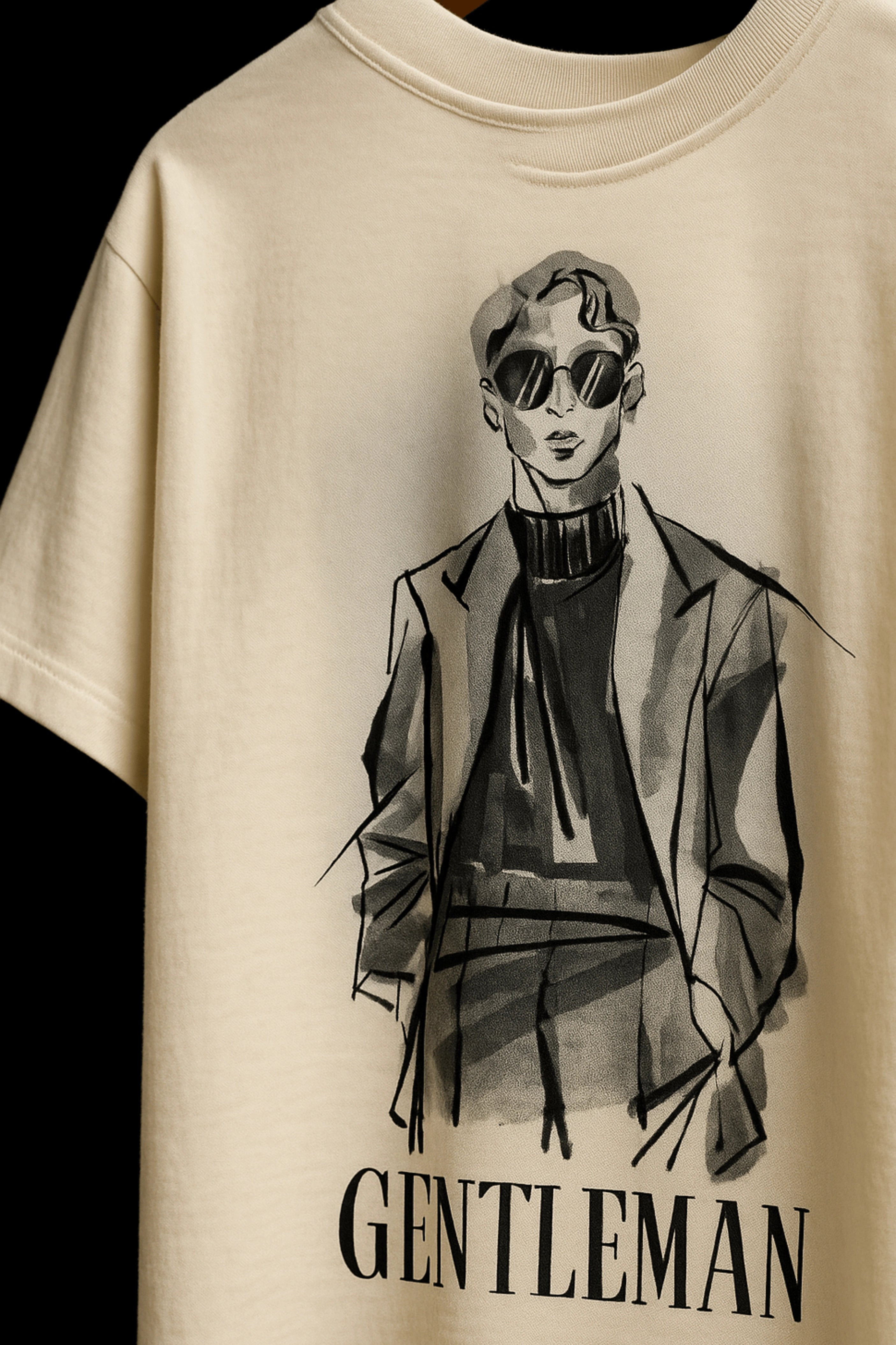 Gentleman Oversized Tshirt (White)