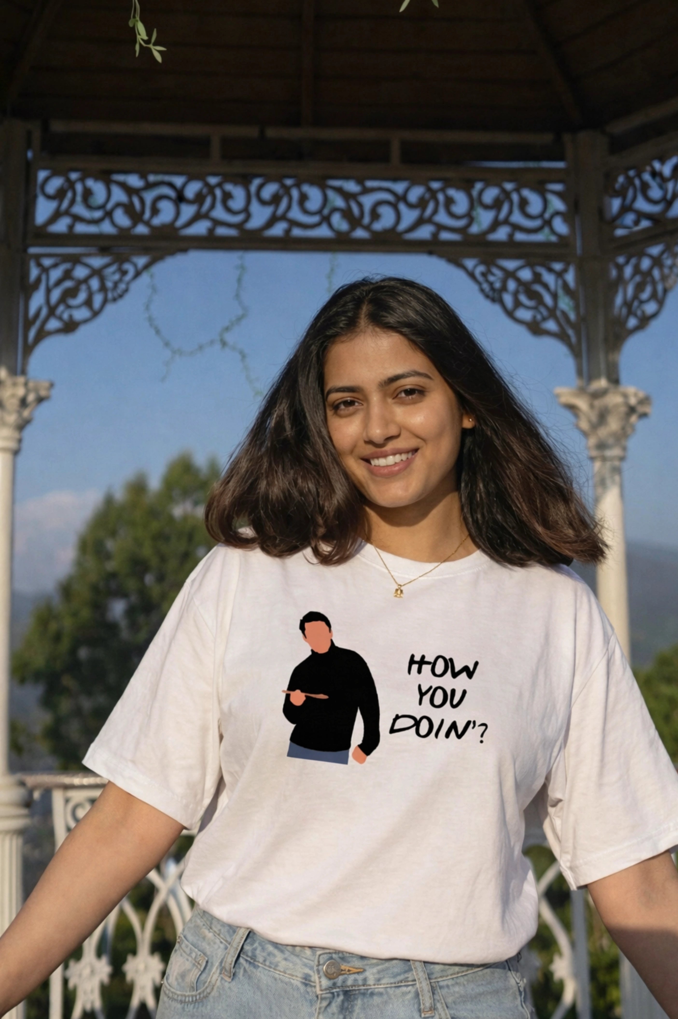 How you doin Oversized Unisex Tee