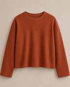 Brown Waffle Knit Oversized
